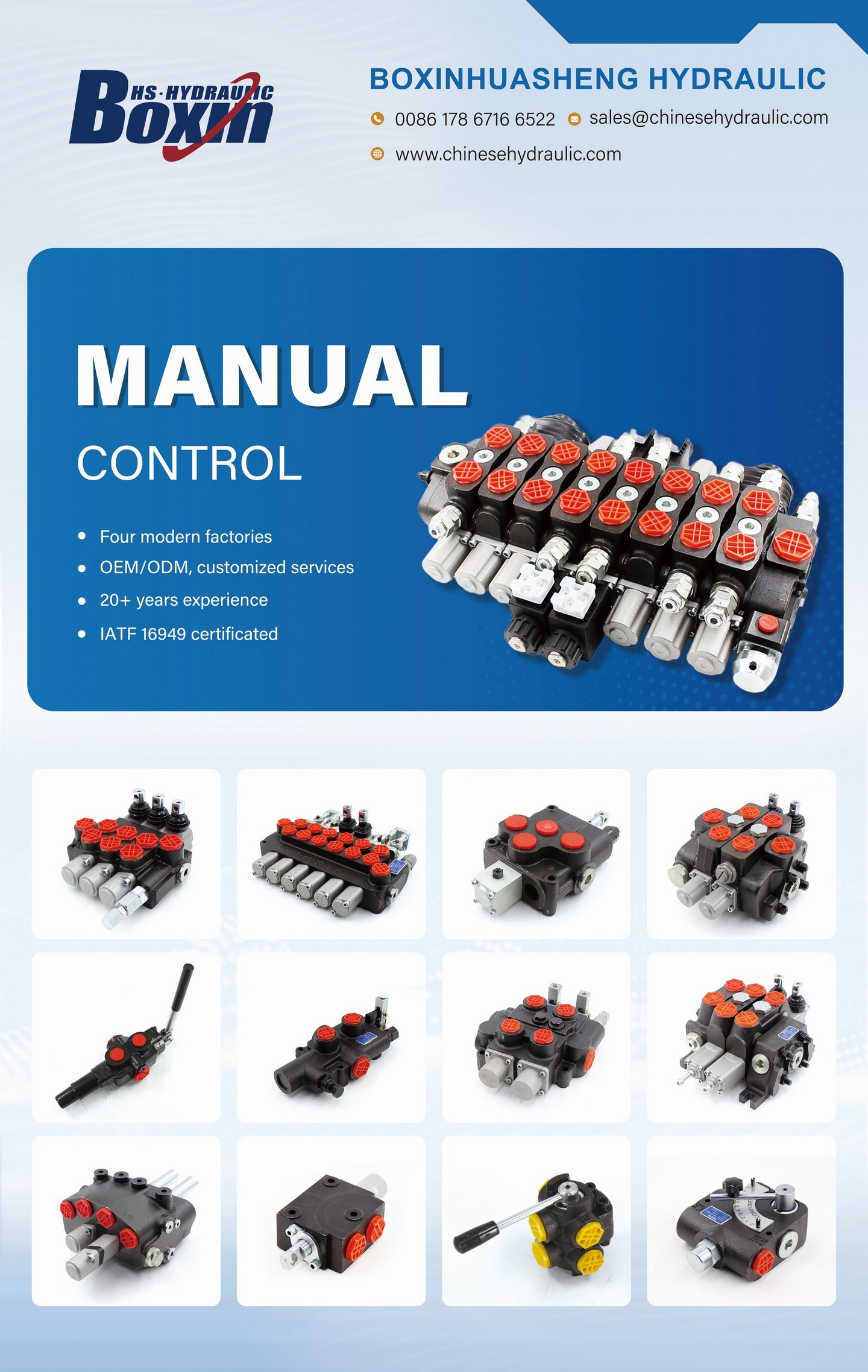 Boxinhuasheng Hydraulic Directional Control Valve Series